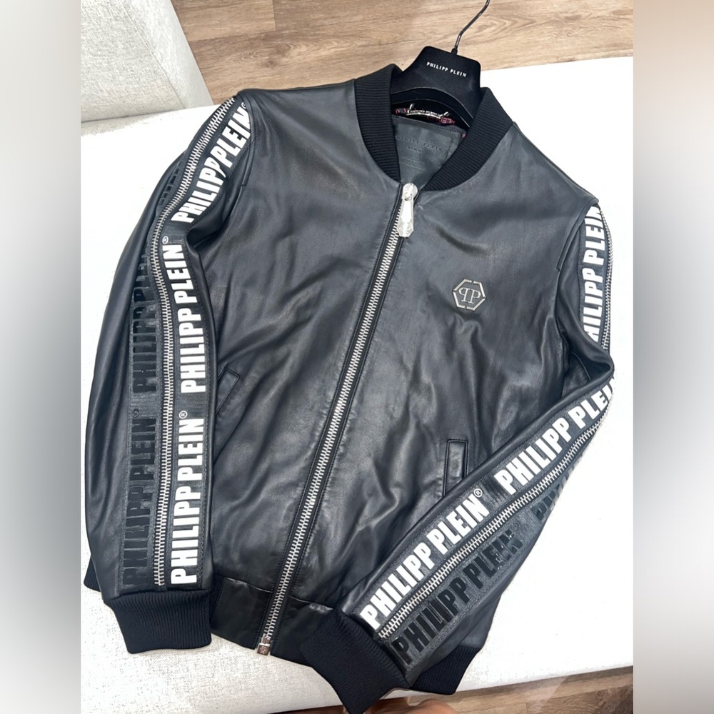 Philipp Plein leather jacket